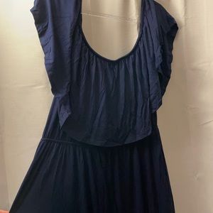 Navy blue maxi dress